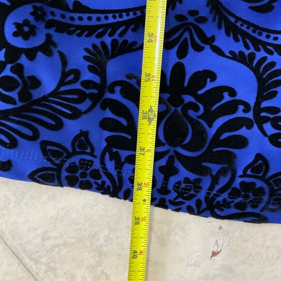 Roz & Ali  Cocktail Party Dress Velvet burnout Fit n Flare women’s plus size 14 - Picture 8 of 8